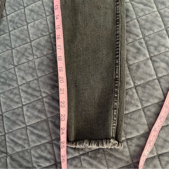 Madewell Jeans Women 27 P 10” Inch High Rise Skinny Button Fly Washed Black Clo - Picture 6 of 11